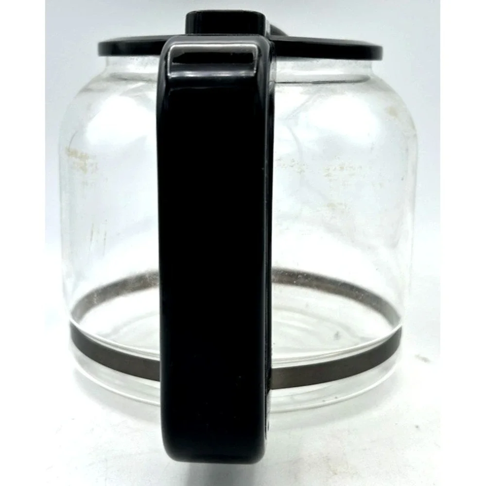 CUISINART Carafe w Black Lid Glass Pot 12 Cup Coffee Maker Replacement 3921FHK